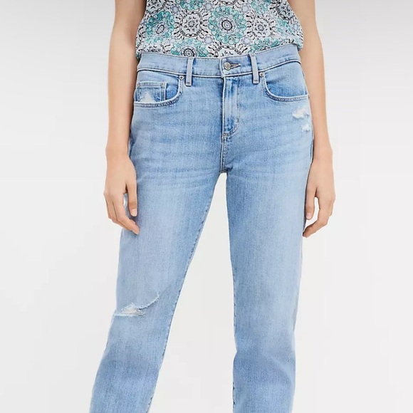 LOFT relaxed skinny Light Blue Jeans - Picture 1 of 8